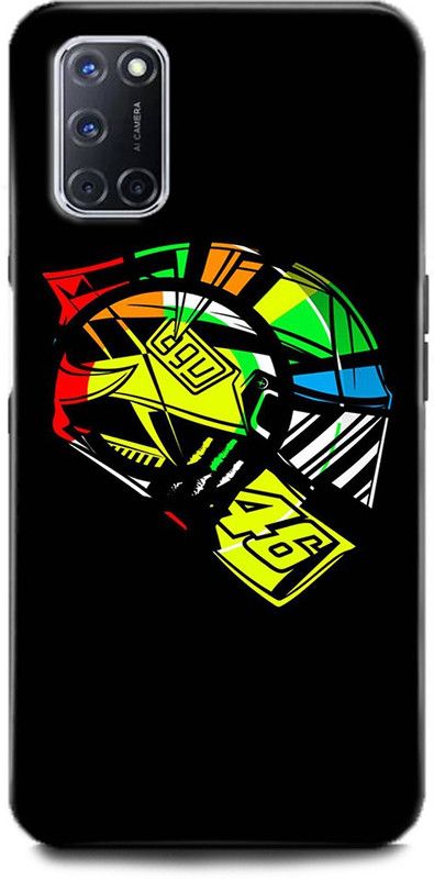 Afterglow Back Cover for Oppo A52 VALENTINO ROSSI, VR46, VR46 HELMET, AGV, BIKE RIDER, MOTOGP  (Multicolor, Shock Proof, Pack of: 1)