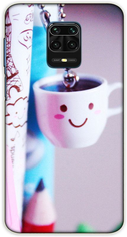 iprinto Back Cover for Redmi Note 10 Lite, Mi Redmi Note 9 Pro Smily Cup Back Cover  (Pink, Hard Case, Pack of: 1)