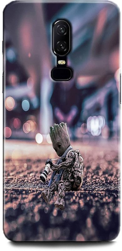INDICRAFT Back Cover for OnePlus 6 GROOT, AVENGERS, MARVEL, COMIC, SUPERHERO  (Multicolor, Hard Case, Pack of: 1)