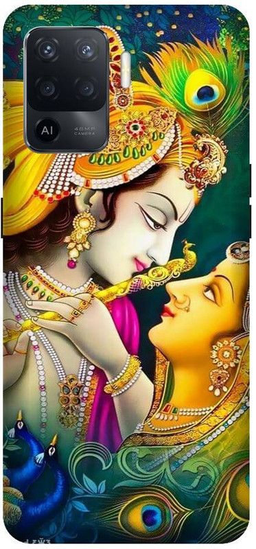 BYXIS Back Cover for Oppo F19 Pro Radha Krishna, Krishna and radha, Krishna, God  (Multicolor, Shock Proof, Pack of: 1)