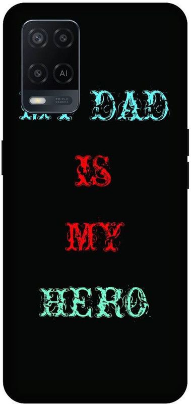 UMPRINT Back Cover for Oppo A54  (Black, Hard Case, Pack of: 1)