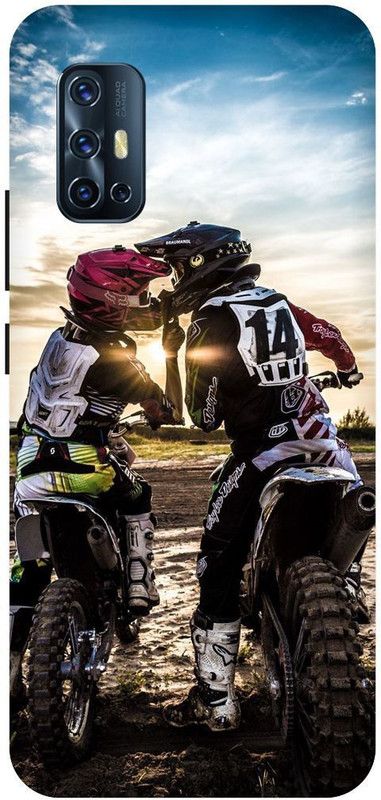 THESTONEWELL Back Cover for VIVO Y12 Y15 Y17 racing bike sports bike boys love  (Multicolor, Waterproof, Pack of: 1)