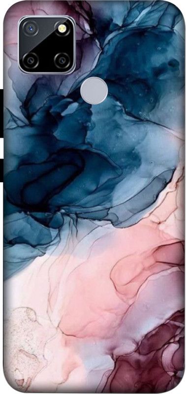 NDCOM Back Cover for NARZO 30A Marble Color Printed  (Multicolor, Hard Case, Pack of: 1)