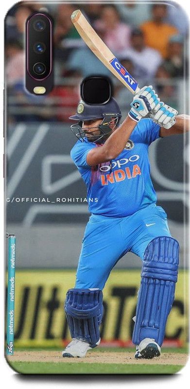 INDICRAFT Back Cover for Vivo Y15, Vivo 1901, Rohit sharma, Printed  (Multicolor, Shock Proof, Pack of: 1)