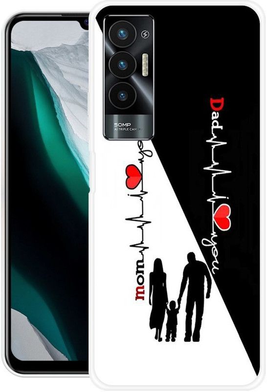 Looy Back Cover for Tecno Pova 5G  (White, Flexible, Silicon, Pack of: 1)