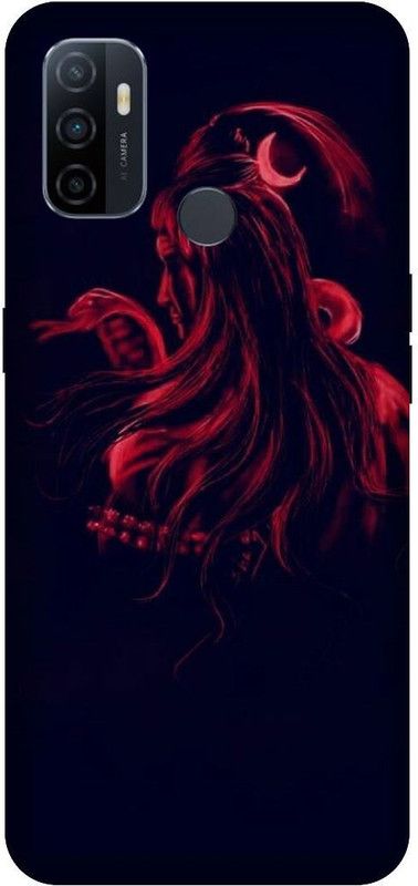 UMPRINT Back Cover for Oppo A33  (Black, Red, Hard Case, Pack of: 1)