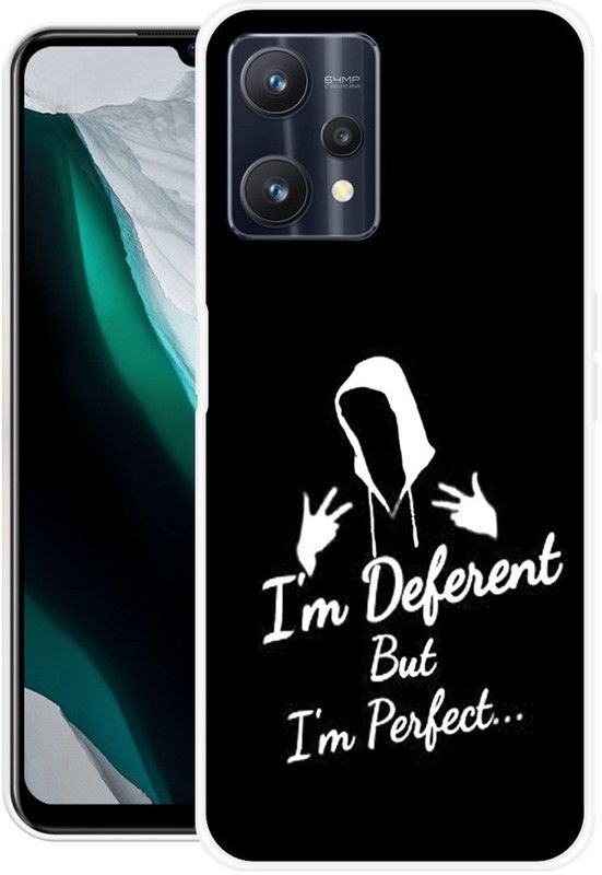 RJ14 (Online) Back Cover for Realme 9 Pro Plus 5G  (White, Black, Grip Case, Silicon)