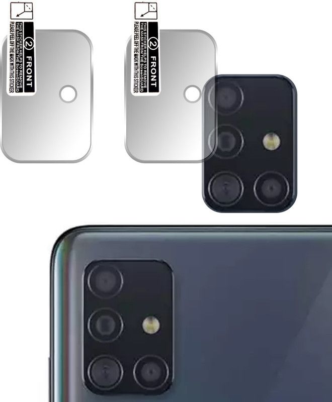 MobiKind Back Camera Lens Glass Protector for Samsung Galaxy A51  (Pack of: 2)