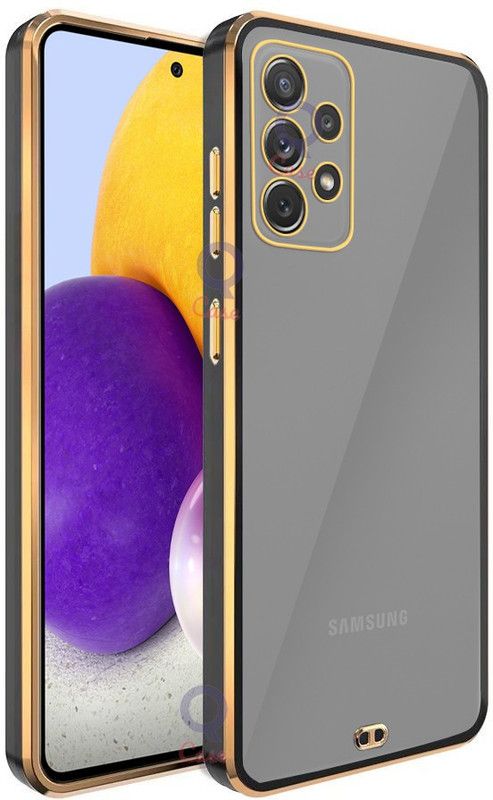 Qcase Back Cover for Samsung Galaxy A72  (Black, Camera Bump Protector, Silicon, Pack of: 1)