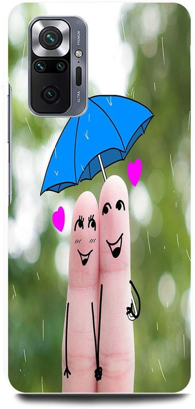 FRONK Back Cover for REDMI Note 10 Pro Max, FINGER, LOVE, UMBRELLA, COUPLE, LOVE  (Green, Hard Case, Pack of: 1)