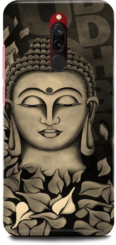 FRONK Back Cover for Redmi 8, M1908C3II, GAUTAM, BUDDHA, GOD, GRAY, NAMO, BUDDHAY  (Grey, Hard Case, Pack of: 1)