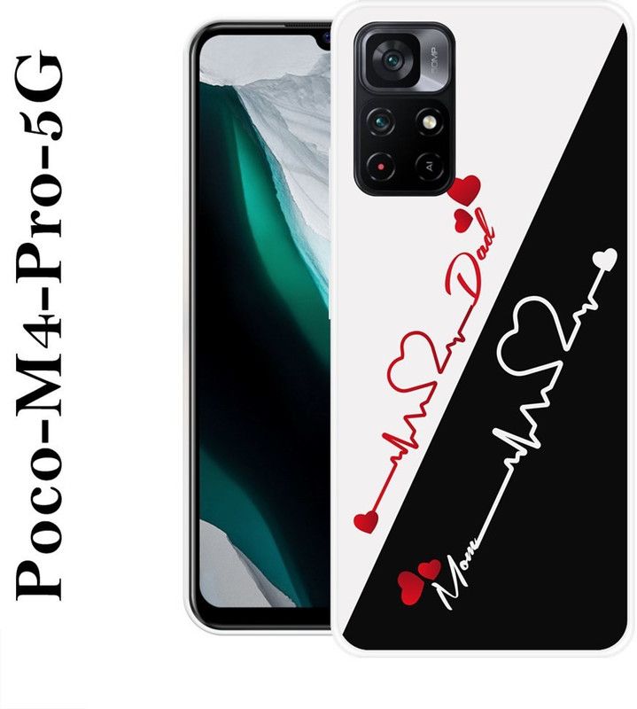REALKING Back Cover for Poco M4 Pro 5G  (Multicolor, Silicon)