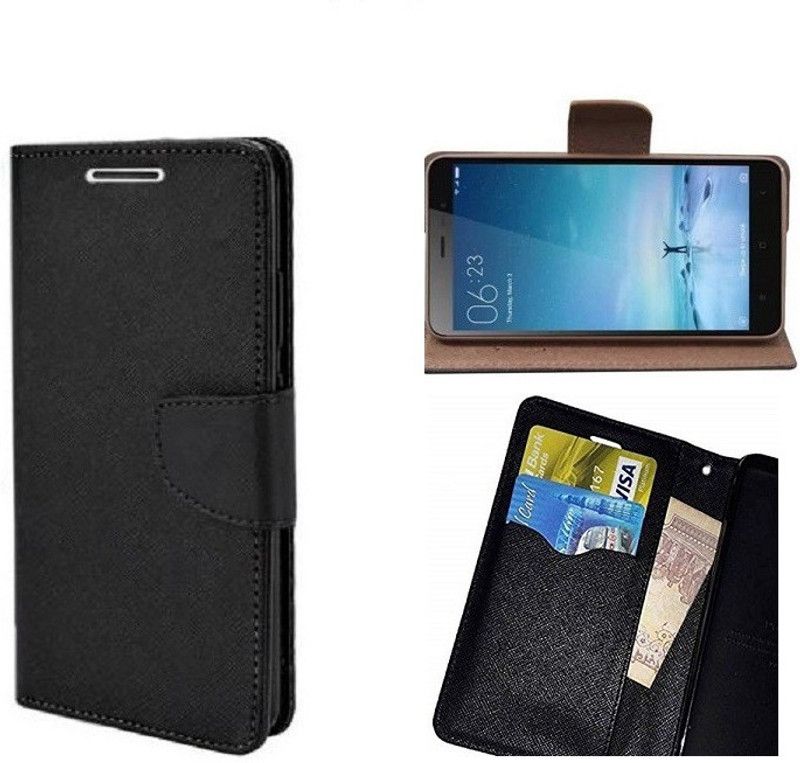Coverage Flip Cover for NOKIA 6.1  (Black, Dual Protection, Pack of: 1)