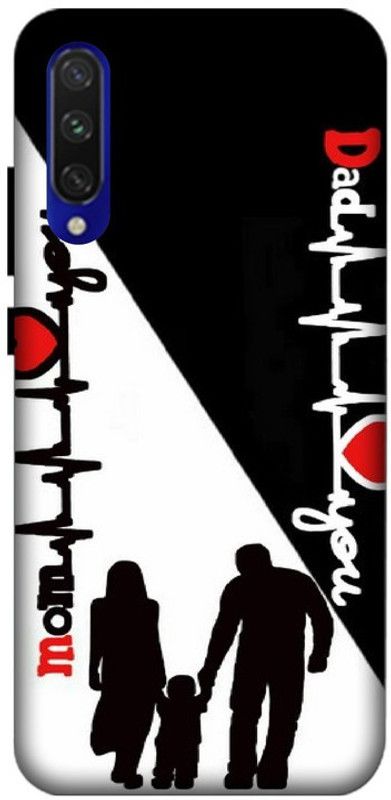LUCKY MOBI.COM Back Cover for Mi A3 ( mom dad wallpaper) PRINTED BACK COVER  (Multicolor, Waterproof, Pack of: 1)