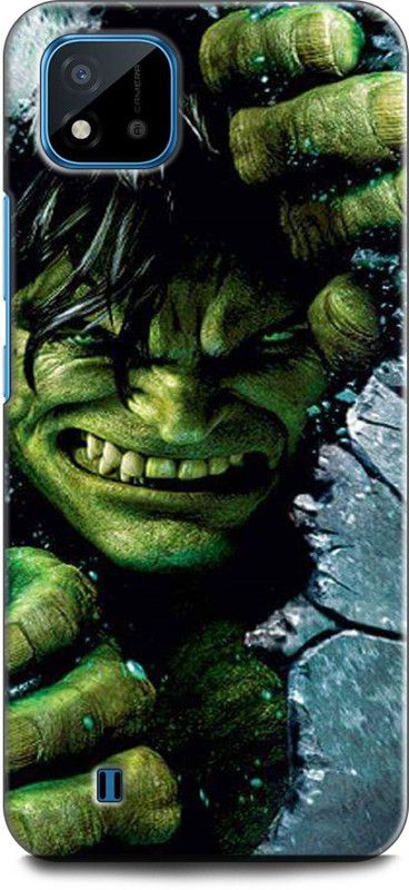 INDICRAFT Back Cover for Realme C11 2021, RMX3231 ANGRY HULK, MARVEL, AVENGERS, SUPERHERO, COMIC  (Multicolor, Dual Protection, Pack of: 1)