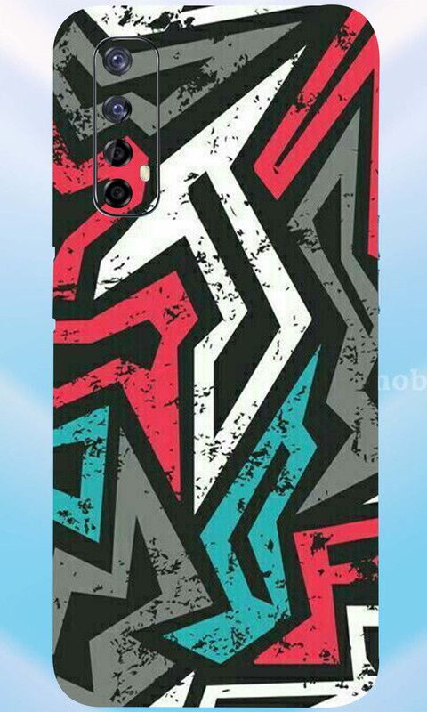 Mclaxa Realme Narzo 20Pro Mobile Skin, Abstract Mad_Angle Mobile Skin  (Abstract Mad_Angle Skin With Super Matte Finish)