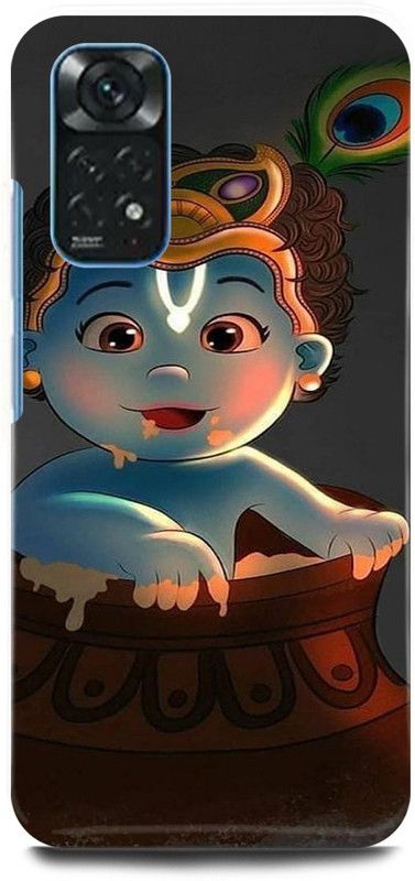 play fast Back Cover for POCO M4 Pro KRISHAN, KRISHNA, ART, BABY, KANHAIYA  (Blue, Hard Case, Pack of: 1)