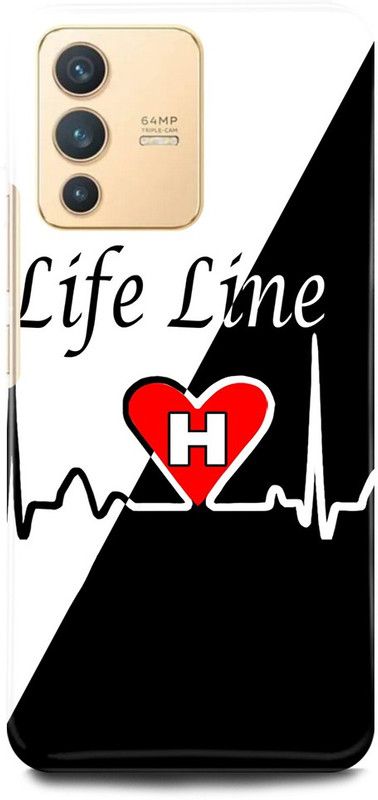 play fast Back Cover for Vivo V23 Pro 5G, V2132 H, NAME, LETTER, ALPHABET, LIFELINE  (Black, Hard Case, Pack of: 1)