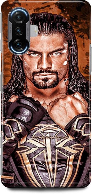play fast Back Cover for POCO F3 GT ROMAN, REIGNS, WWE, PLAYER  (Brown, Hard Case, Pack of: 1)
