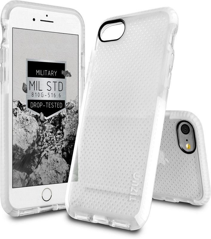 Tizum Bumper Case for Apple iPhone 7, Apple iPhone 8  (White, Silicon, Pack of: 1)
