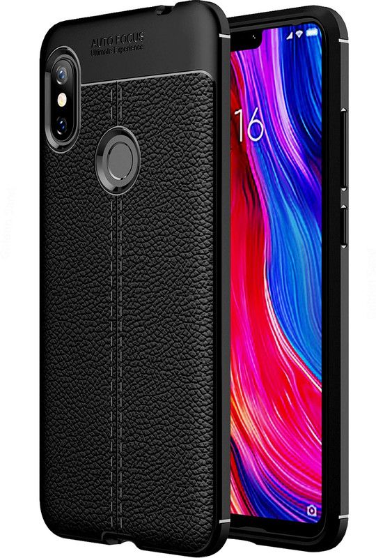 Golden Sand Back Cover for Mi Redmi Note 6 Pro  (Black, Shock Proof, Pack of: 1)