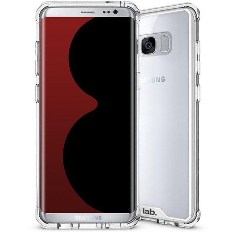 labrador Back Cover for Samsung Galaxy S8 Crystal  (Transparent, Dual Protection, Pack of: 1)