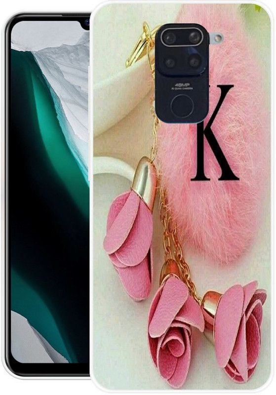 Pedimore Back Cover for Redmi Note 9 Pro  (Pink, White, Grip Case, Silicon)