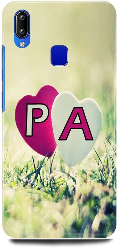 JUGGA Back Cover for Vivo Y91, 1811, P LOVES A NAME,P NAME, A LETTER, ALPHABET,P LOVE A NAME  (Green, Hard Case, Pack of: 1)