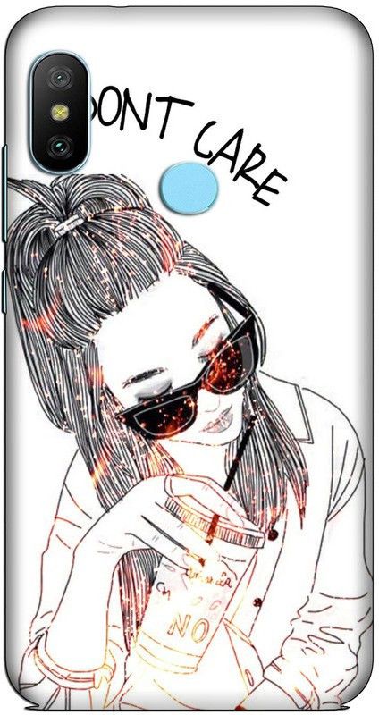 CROKIAN Back Cover for Redmi 6 Pro Attitude girl Back Cover  (Multicolor, Hard Case, Pack of: 1)