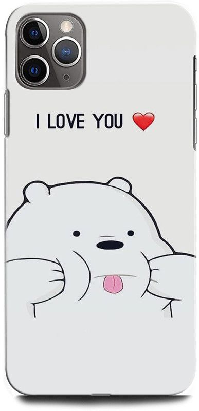 ORBIQE Back Cover for APPLE iPhone 11 Pro Max BEAR, ANIMAL, LOVE ANIMAL, TEDDY BEAR, HEART, CUTE, I LOVE YOU  (Multicolor, Hard Case, Pack of: 1)