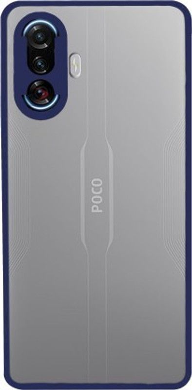 Asprint Back Cover for Poco F3 GT  (Blue, Camera Bump Protector, Pack of: 1)