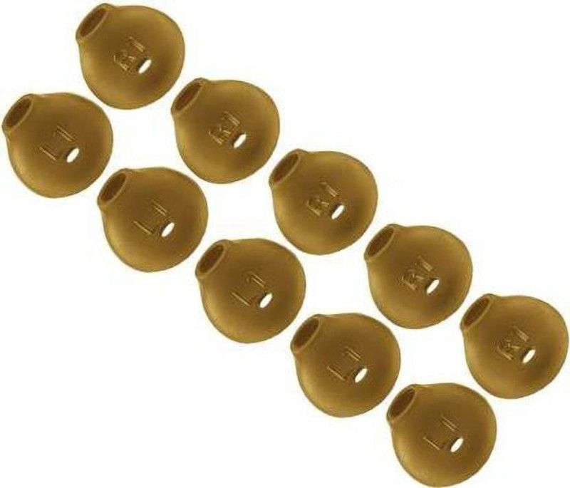 THE DARK NIGHT YTM 10 pcs golden colour level u earbuds cover gold 5 p... In The Ear Headphone Cushion  (Pack of 1, Multicolor)