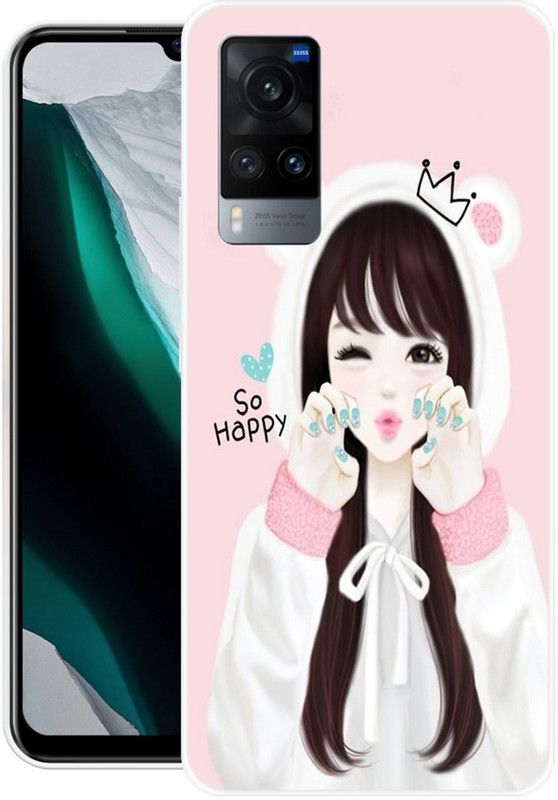 PINKZAP Back Cover for Vivo X60 Pro  (Multicolor, Grip Case, Silicon, Pack of: 1)