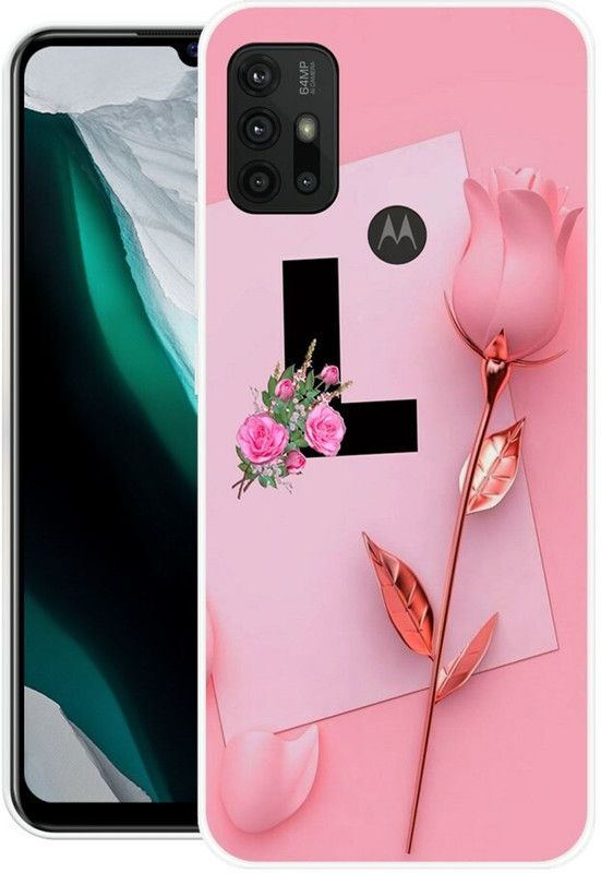 KUDI Back Cover for Motorola G30  (Black, Pink, Grip Case, Silicon)