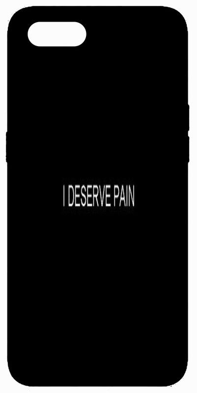 PrintKing Back Cover for Realme C2(Quote Cover, I Deserve Pain Quote, Designer, Grip Case)  (Multicolor, Waterproof, Silicon, Pack of: 1)