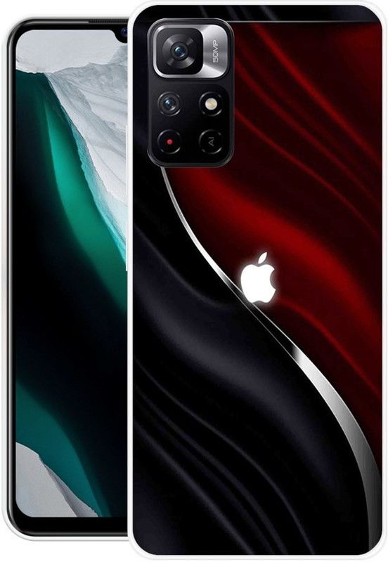 Ghanta Walaj Back Cover for Redmi Note 11T 5G  (Red, Flexible, Silicon, Pack of: 1)