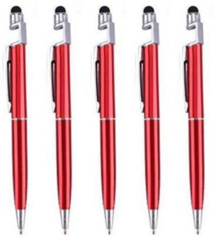 Garland Ballpoint Function Stylus Pen with Mobile Stand Holder, Writing Pen,Screen Wipe for All Android Touchscreen Mobile Phones and Tablets Mobile Holder