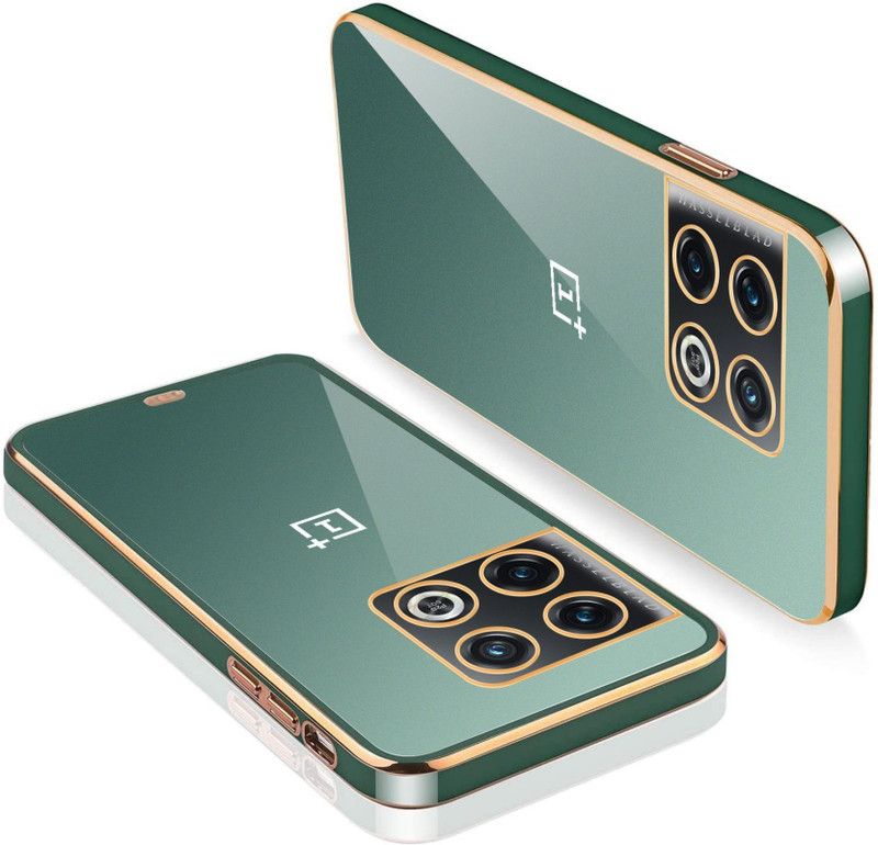 FashionCraft Back Cover for OnePlus 10 Pro 5G  (Green, Shock Proof, Silicon, Pack of: 1)