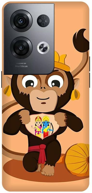 JUGGA Back Cover for OPPO Reno8 Pro 5G, HANUMAN, JI, MARUTI, BAJRANG, BALI, CARTOON  (Multicolor, Hard Case, Pack of: 1)