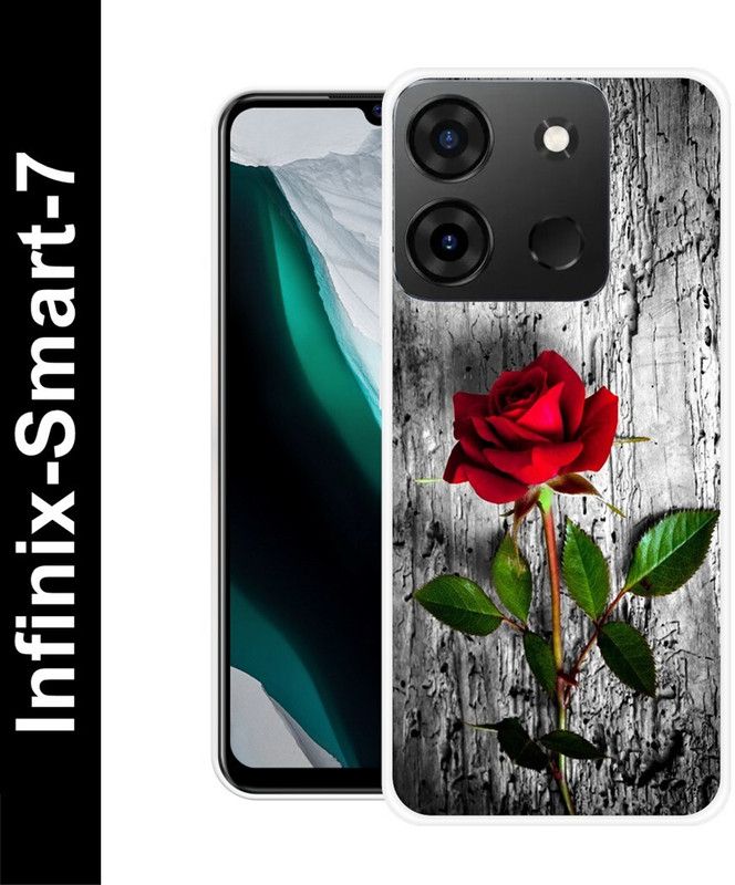 RJ14 (Online) Back Cover for Infinix Smart 7  (Multicolor, Grip Case, Silicon, Pack of: 1)