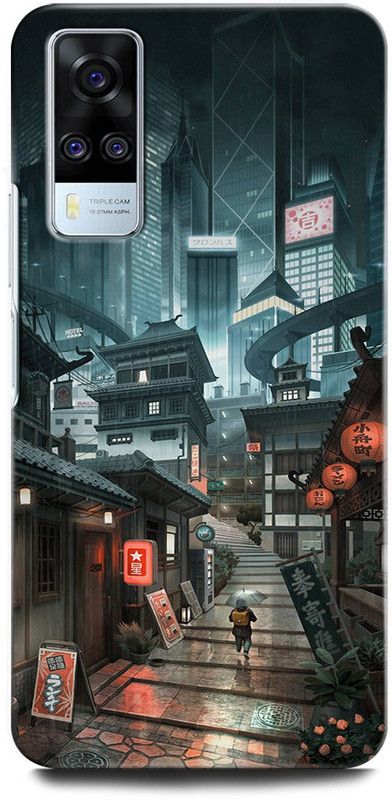 ORBIQE Back Cover for ViVO Y31 V2036 TOKYO GHOUL, KENEKI, ANIME, GHOUL, SKULL  (Multicolor, Hard Case, Pack of: 1)