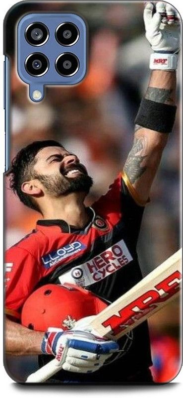 WallCraft Back Cover for SAMSUNG Galaxy M53 5G VIRAT KOHLI, CRICKET, ROYAL CHALLENGERS BANGLORE  (Multicolor, Dual Protection, Pack of: 1)