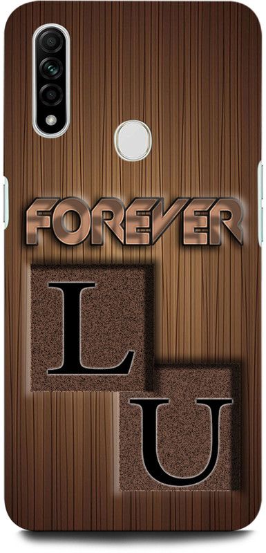 INTELLIZE Back Cover for OPPO A31 LU, L LOVE U, U LOVE L, L LETTER, U LETTER, LU NAME  (Multicolor, Hard Case, Pack of: 1)