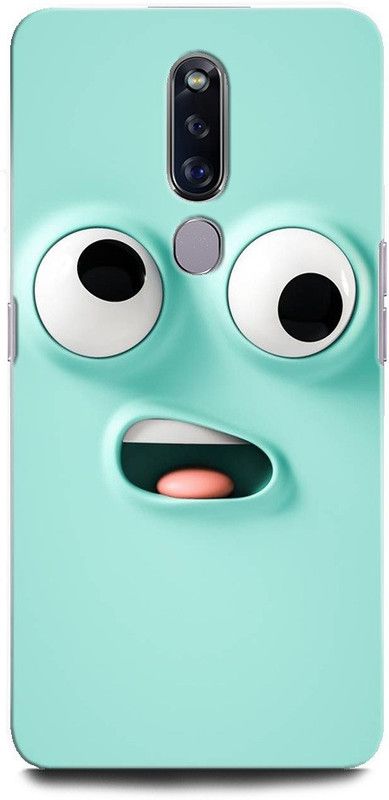 ORBIQE Back Cover for OPPO F11 Pro CPH1969 SMILE, SMILE FACE, FUNNY, HAPPY, CARTOON  (Multicolor, Hard Case, Pack of: 1)