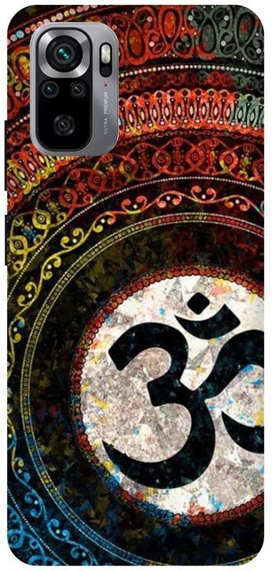 DIKRO Back Cover for REDMI Note 10S, MZB08PLIN, OM, SIGN, LOGO, MAHADEV, SHIV  (Multicolor, Hard Case, Pack of: 1)