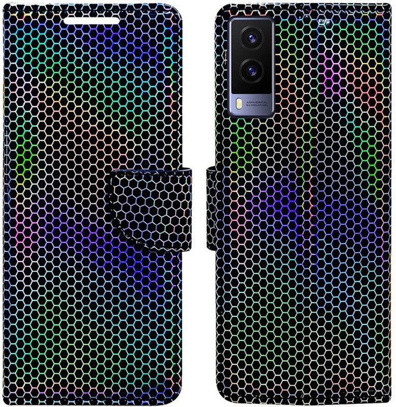 AD Enterprises Flip Cover for Vivo V21e 5G ( World's first colour changing Flip Cover )  (Multicolor, Magnetic Case, Pack of: 1)