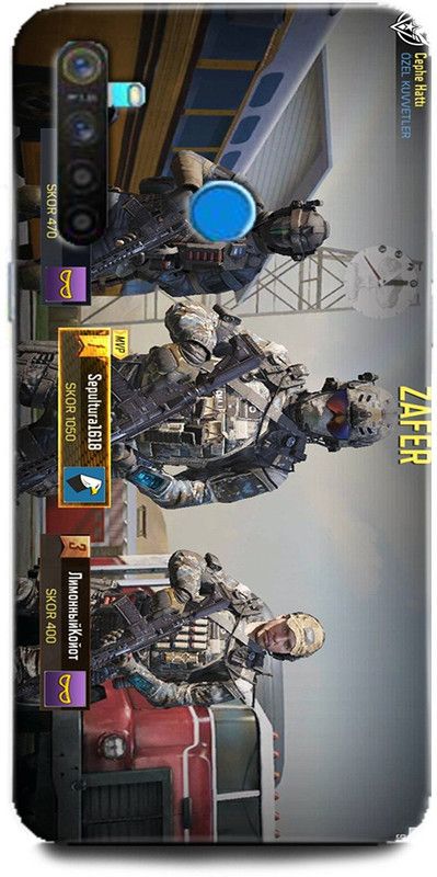 GRAFIQE Back Cover for Realme 5/ Army, Military, Soldier, Game, IGI, Battlefield, Call of Duty  (Multicolor, Shock Proof, Pack of: 1)