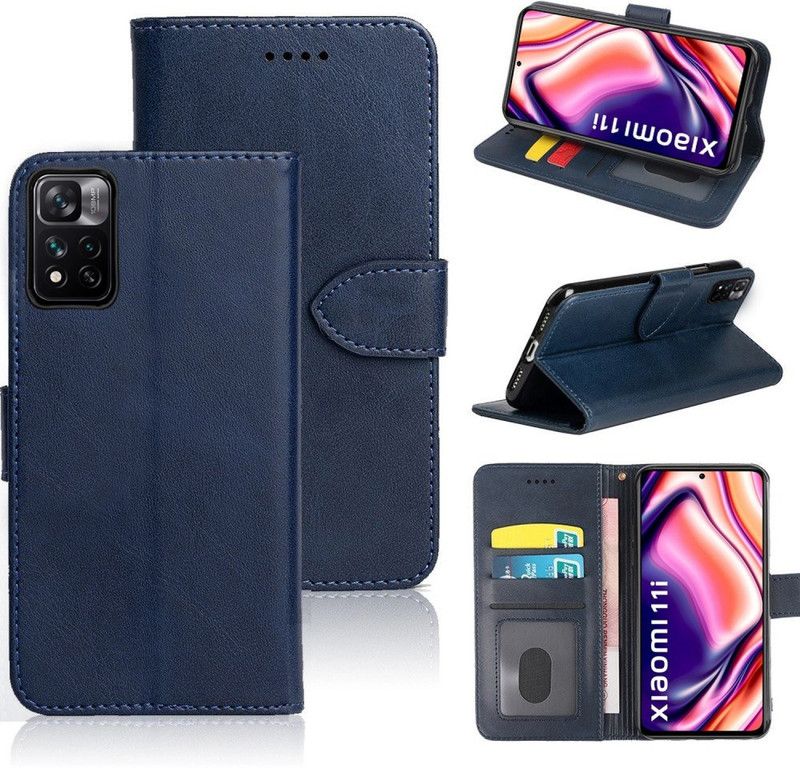 Digoz Back Cover for Mi 11i 5G  (Blue, Dual Protection, Pack of: 1)