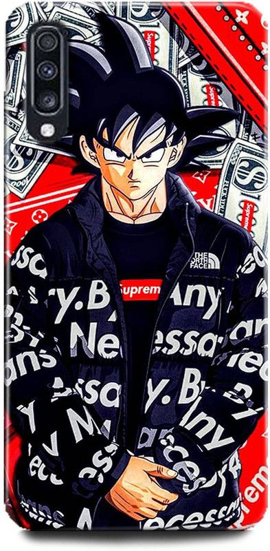 WallCraft Back Cover for Samsung Galaxy A70s SUPREME, SWAG, SPORT, GOKU, DRAGON BALL Z, ANIME, VEGETA, NARUTO  (Multicolor, Dual Protection, Pack of: 1)
