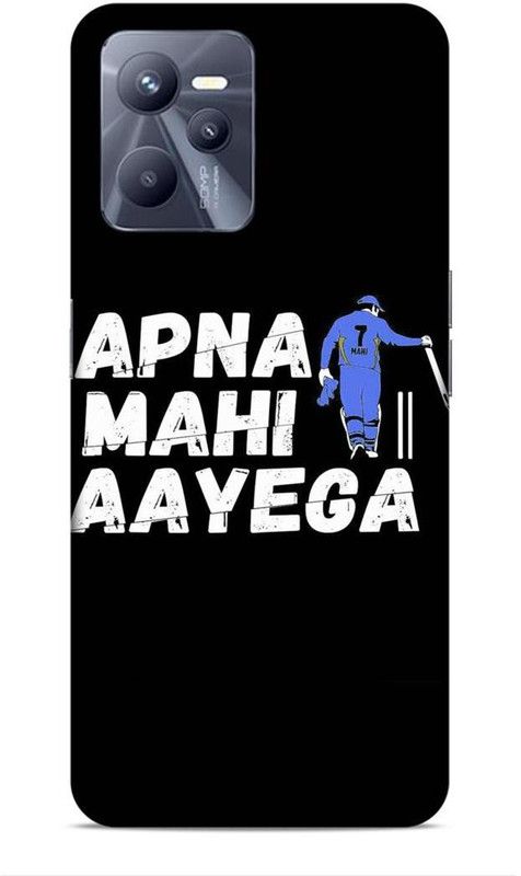 Printabulous Back Cover for Realme C35  (Black, White, Waterproof)